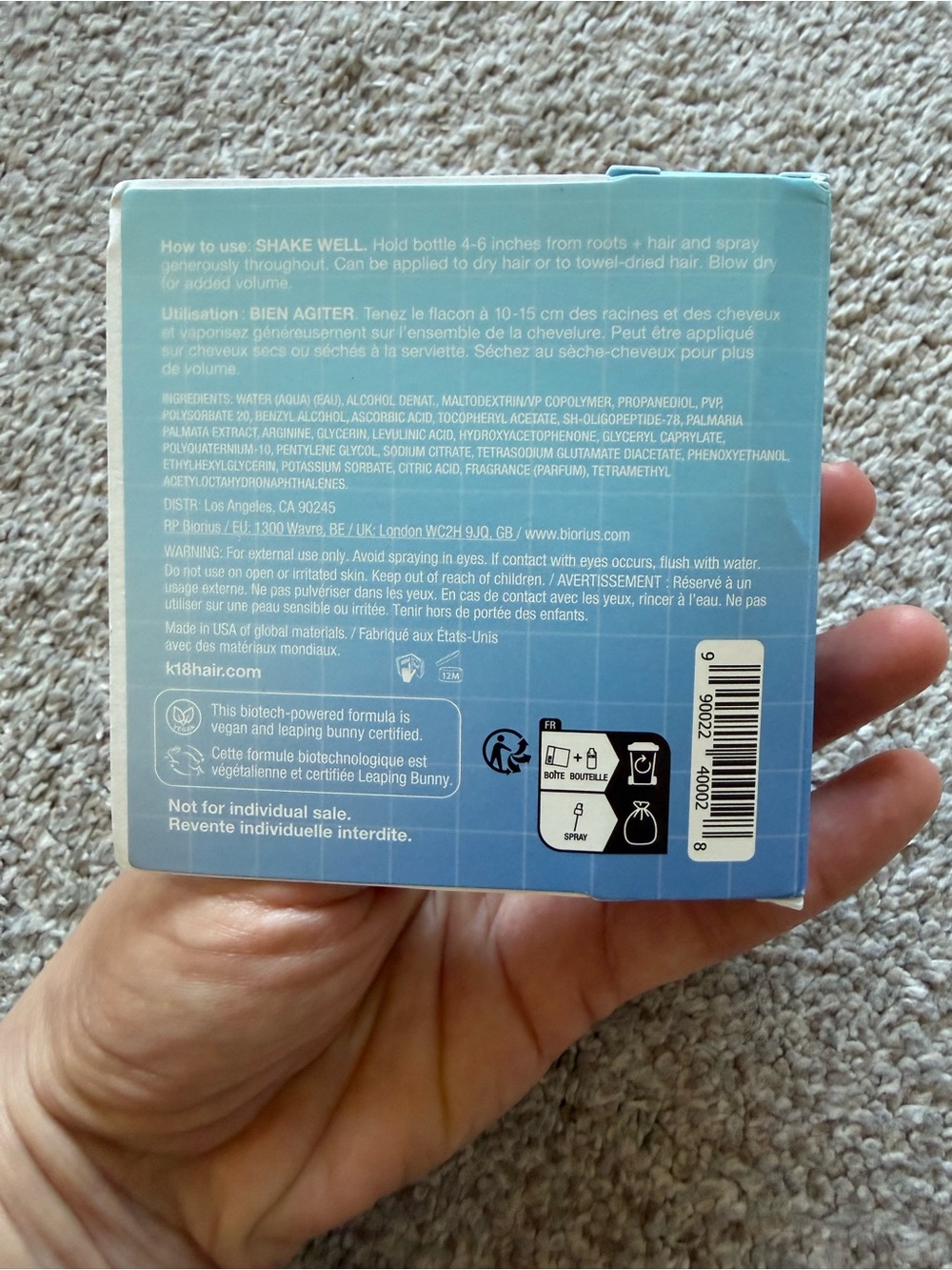 NWT K18 AstroLift and repair hair oil and heat protection samples - Picture 6 of 8